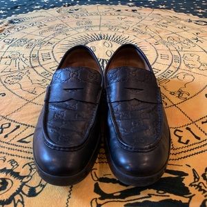 Gucci loafer black GG logo 11.5